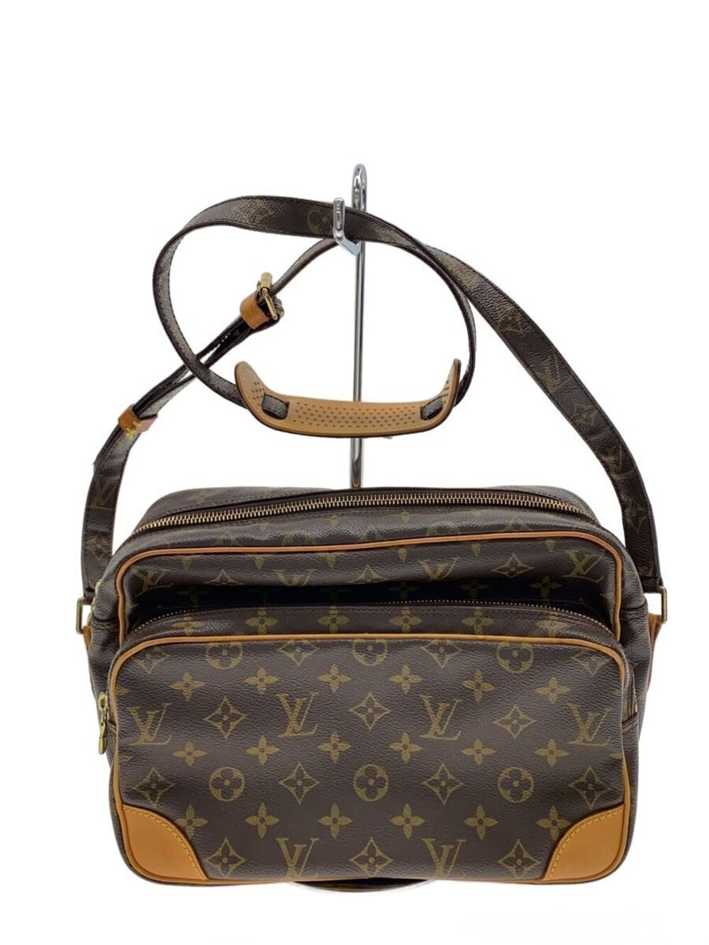 Louis Vuitton Nile Shoulder Bag Monogram Brown LV